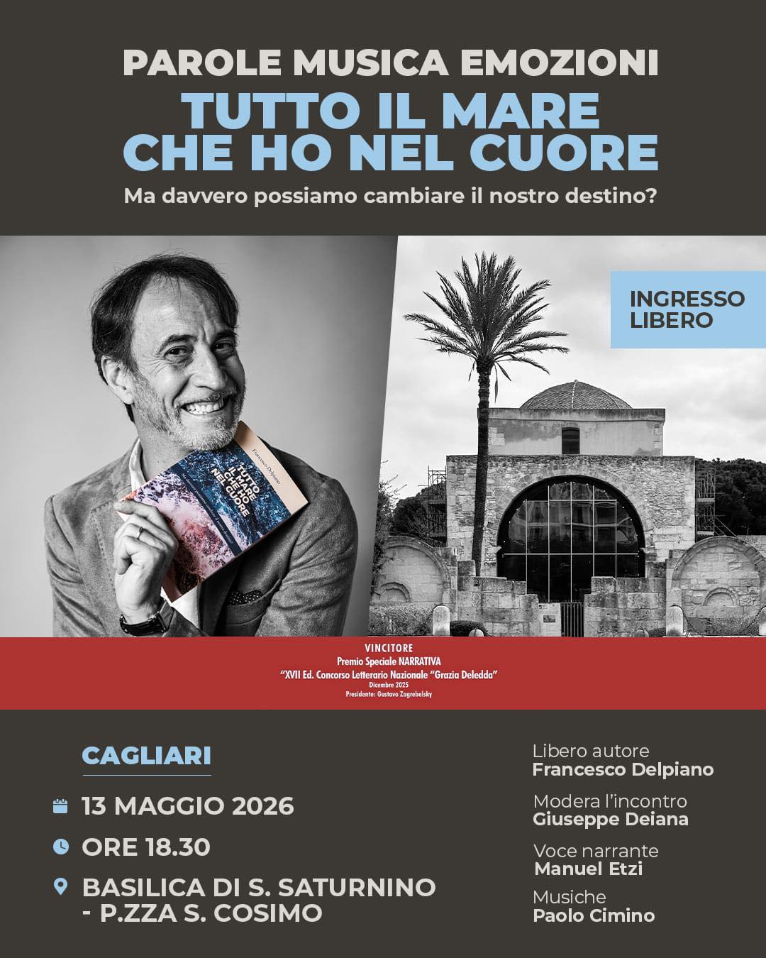 Presentazione del libro di Francesco Delpiano “Tutto il mare che ho nel cuore”
